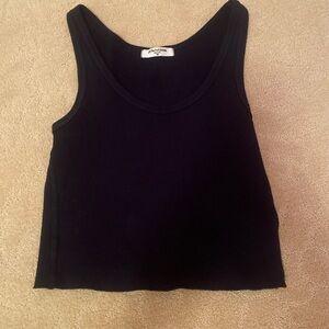 perfectwhitetee Navy Tank Top